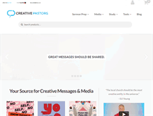 Tablet Screenshot of creativepastors.com